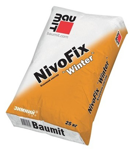 Клеевой состав для приклеивания утеплителя Baumit NivoFix Winter, 25 кг